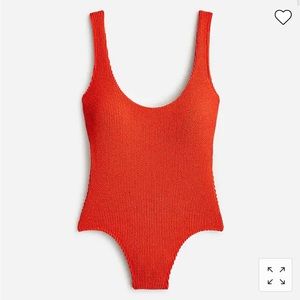 J. Crew LONG TORSO scrunching scoop neck one piece